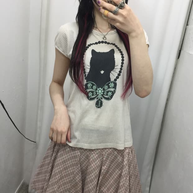 버버리 블루 라벨 핑크 체크 플리츠 스커트 🩷