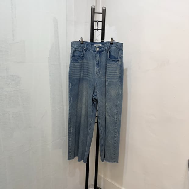 필루미네이트 워싱 와이드데님팬츠 청바지 4723