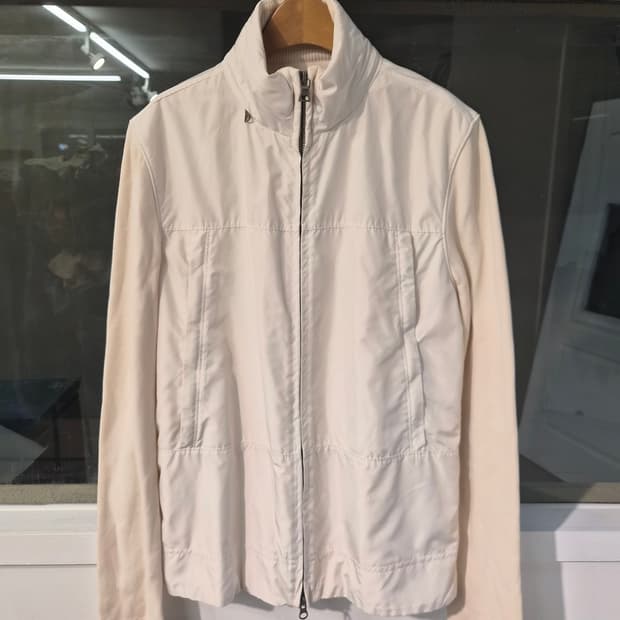 S/95) 바나나리퍼블릭 나일론+니트 혼방 집업 자켓 팝니다