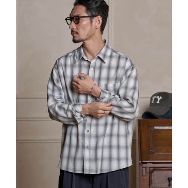 틀영 올데이 옴브레 블랙 셔츠 m 95