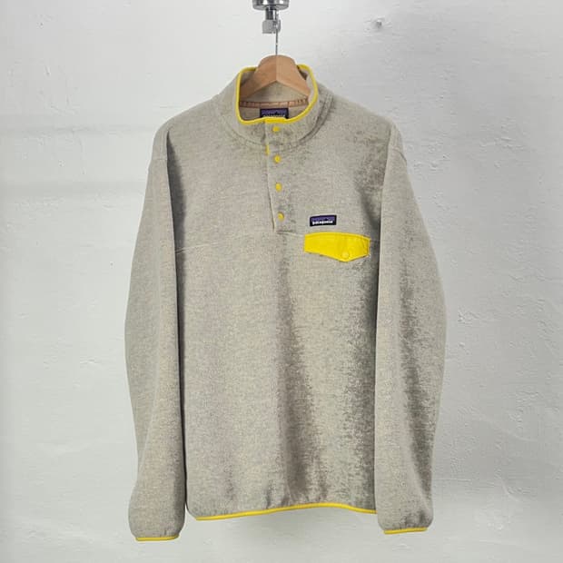 파타고니아 신칠라 오트밀 헤더 스냅-T 플리스 풀오버 자켓