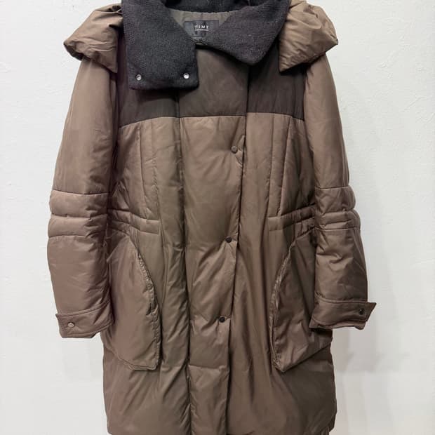 정품) TIME 타임 한섬 브라운 패딩 82