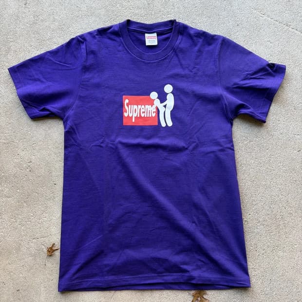 슈프림 스틱 티셔츠 퍼플 - 25fw