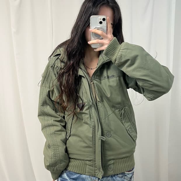 Adidas Khaki Bomber Jacket