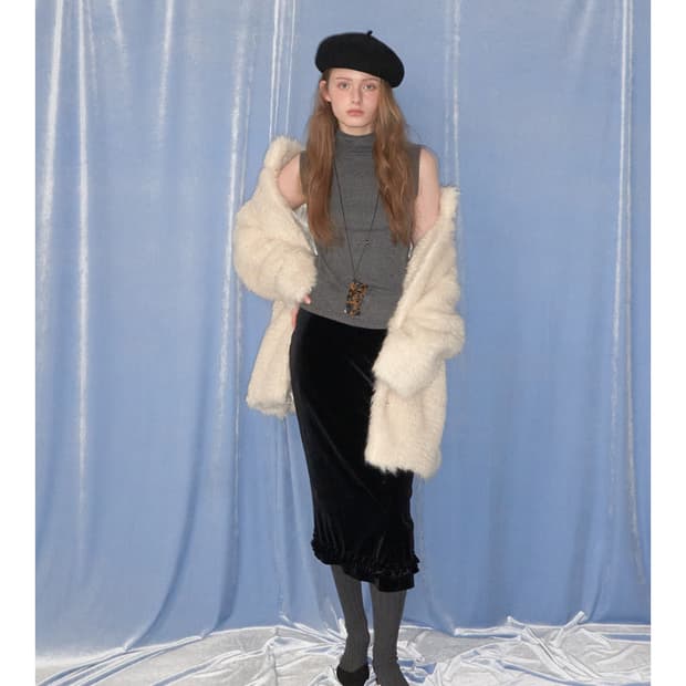 무드에디션 hoilday fur coat