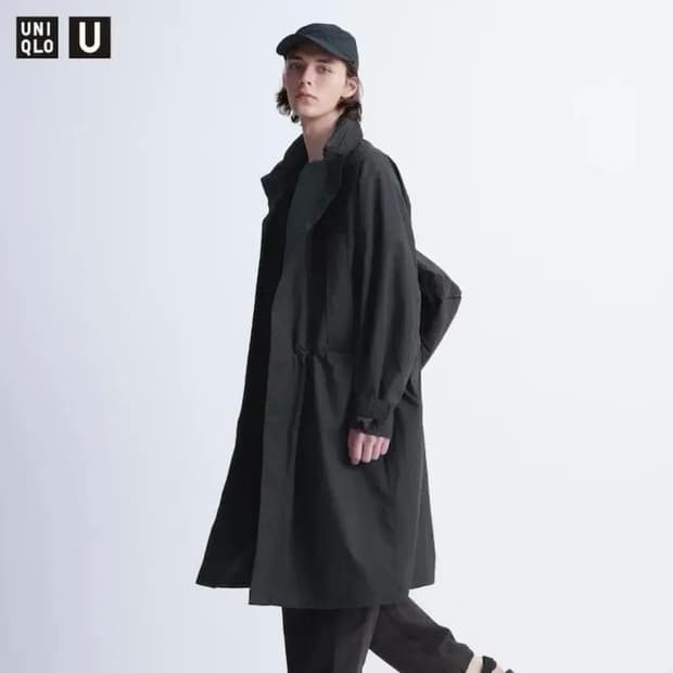 유니클로 U 라이트웨이트 코트 블랙 s