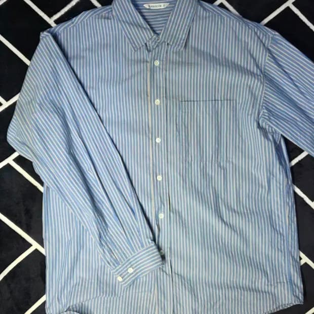 블랭크룸 스트라이프 셔츠 3 앤티크 블루