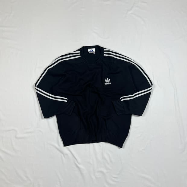 90‘s 아디다스 adidas 불꽃 로고 니트 스웨터