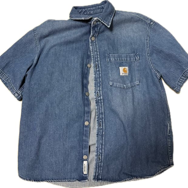 칼하트 숏슬리브 오디 데님 셔츠