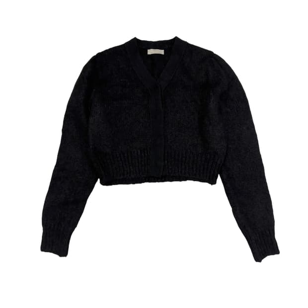 아모멘토 24fw 모헤어 크롭 가디건