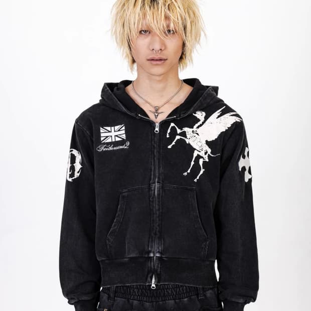 (2002)Skull Pegasus Hoodie