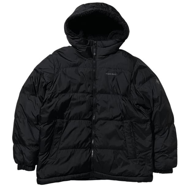 몽벨 24fw 리버시블 플리스 패딩 자켓 블랙