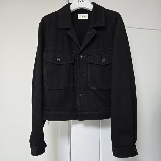 [46] 르메르 데님 트러커 자켓 블랙