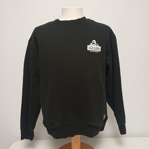 [M] 벤데이비스 재팬라인 로고 맨투맨 (박시 크롭핏)