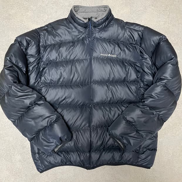 빈티지 몽벨 라이트 알파인 구스 다운 패딩 자켓 블랙