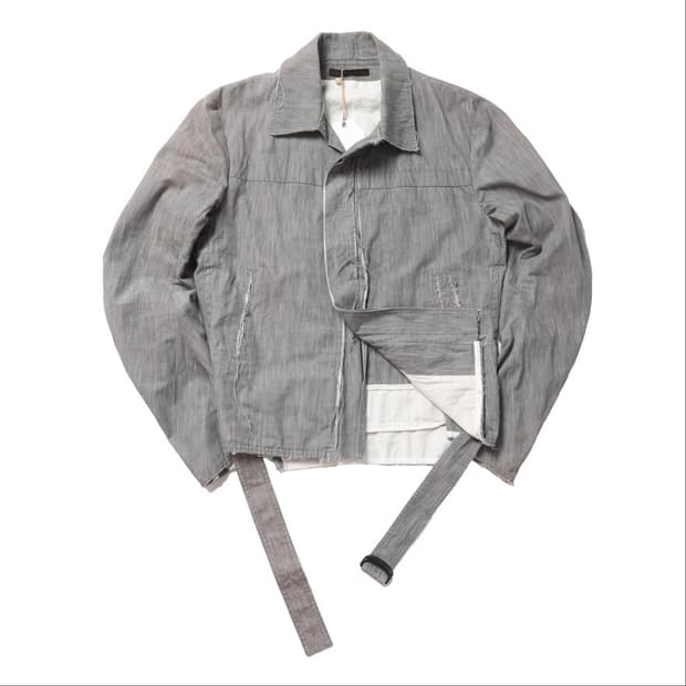 Y's Belted Cotton Wrap Up Jacket   