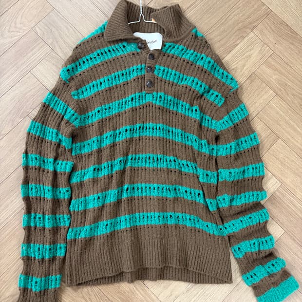 엔더슨벨 버블 스트라이프 니트