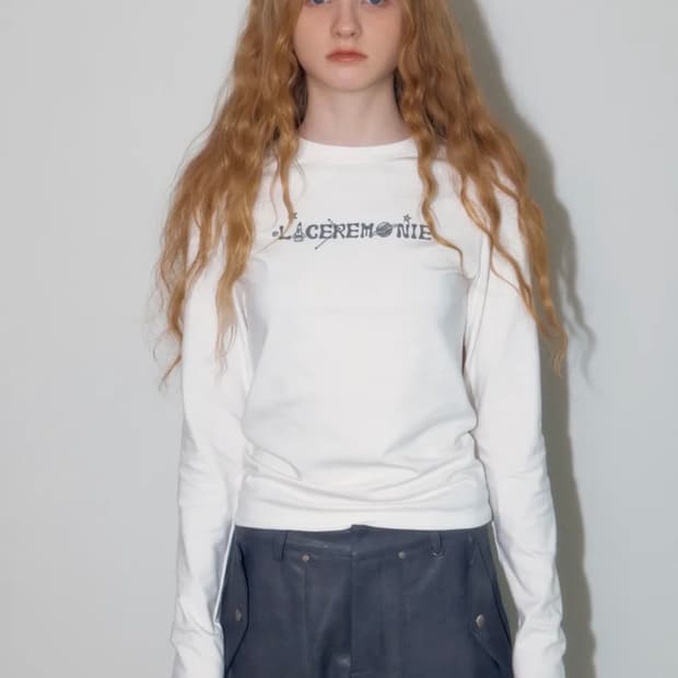 라세레모니 LCM 로고 긴팔 티셔츠
