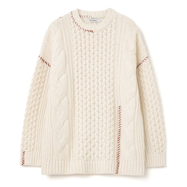 밀로우먼 케이블 스티치 풀오버 니트