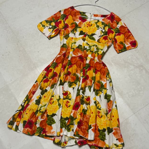 Dior Flower pattern onepiece