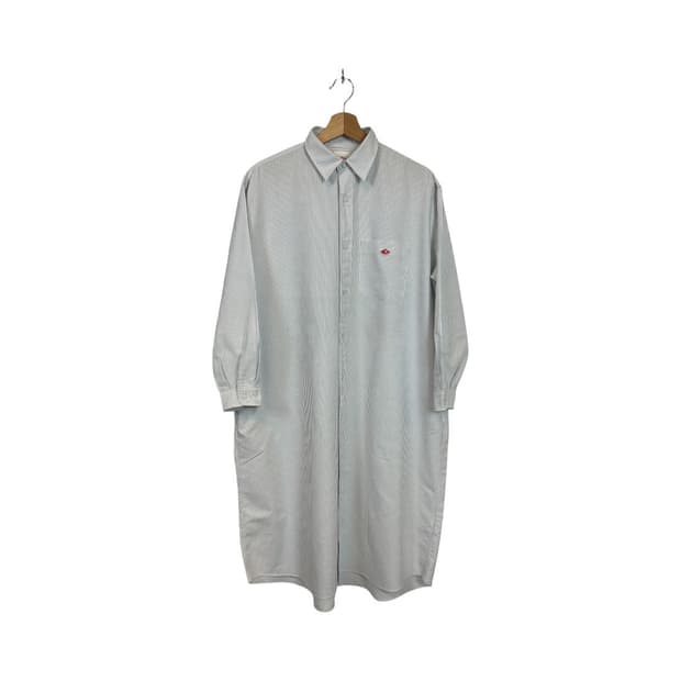 DANTON 스트라이프 롱 셔츠 원피스 SIZE 36