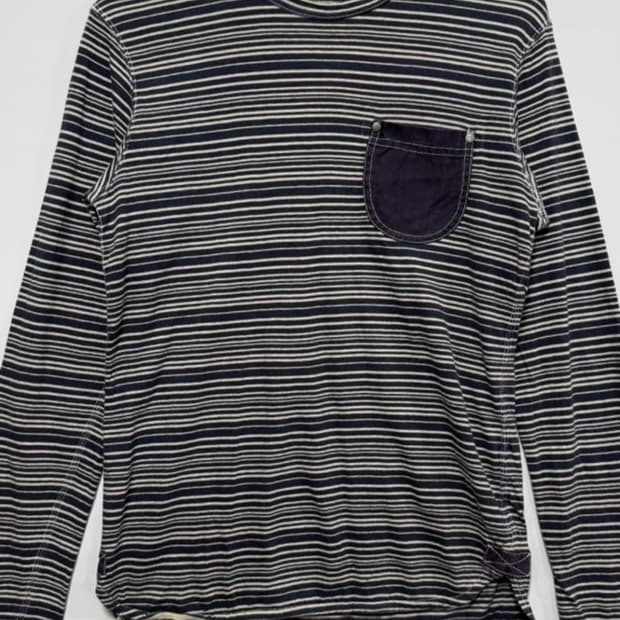 2013 준야와타나베 꼼데가르송 롱슬리브 보더 긴팔 티셔츠