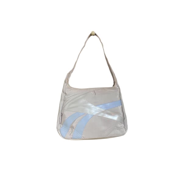 Reebok gray satin shoulder bag