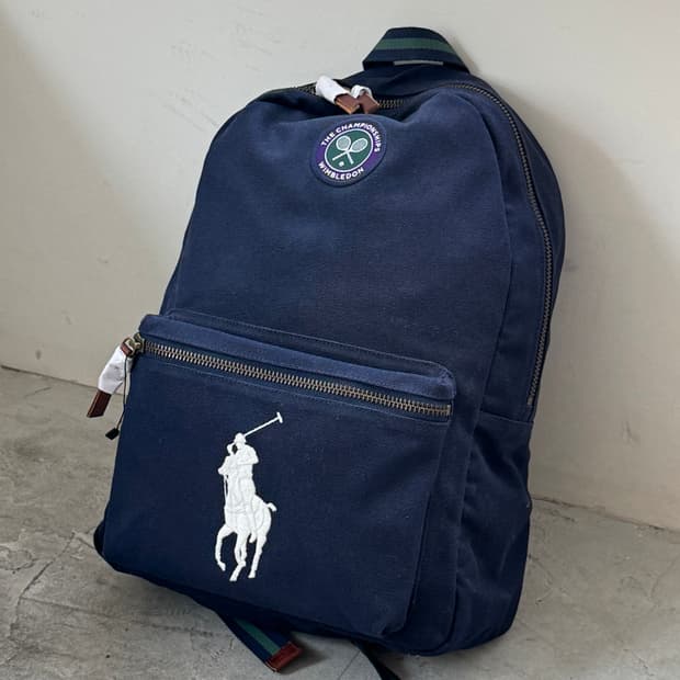 폴로 랄프로렌 윔블던 캔버스 백팩