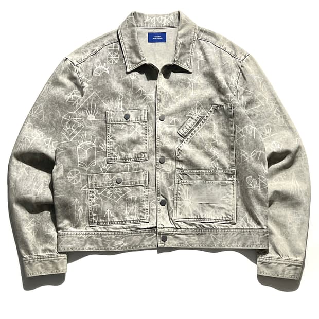 Paccbet Hand Drawing Denim Jacket