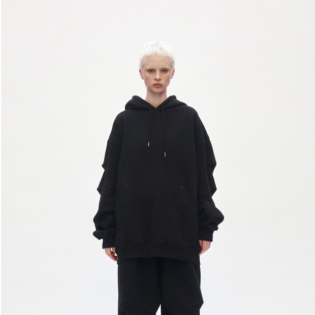 트리밍버드 리벳 스웻 셋업 후드 기모 버전