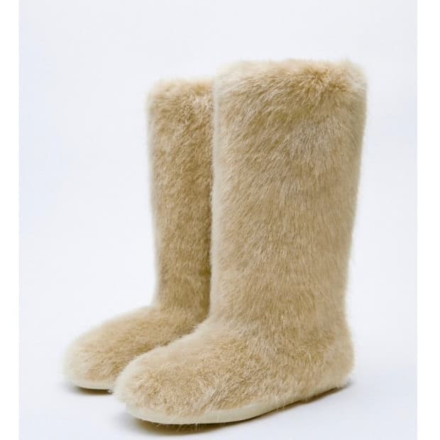 자라 에코퍼 부츠