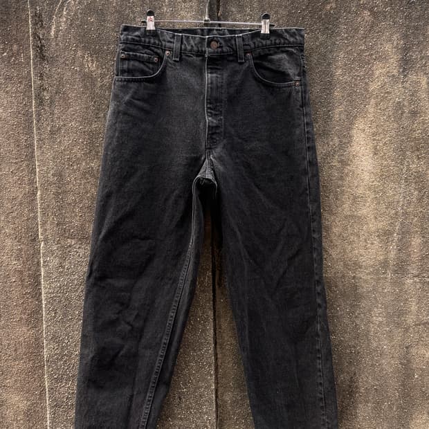 Rare)90s 레드베트윙 리바이스 550 흑청 35x32