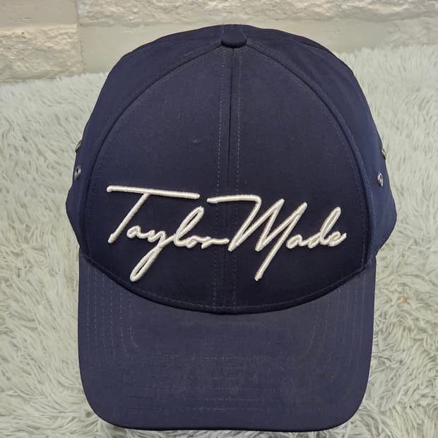 L5-8:테일러메이드 로고 자수 골프 볼캡 네이비 (약 56-58cm)
