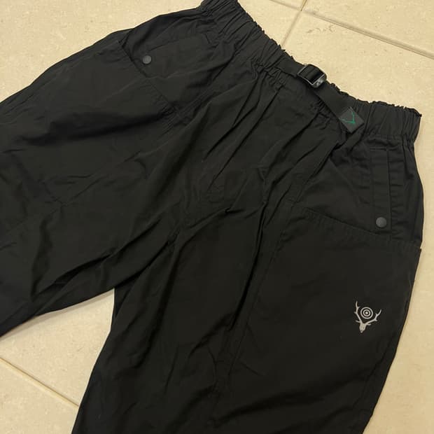 SOUTH2 WEST8(남이서팔) 벨티드 팬츠 블랙 S