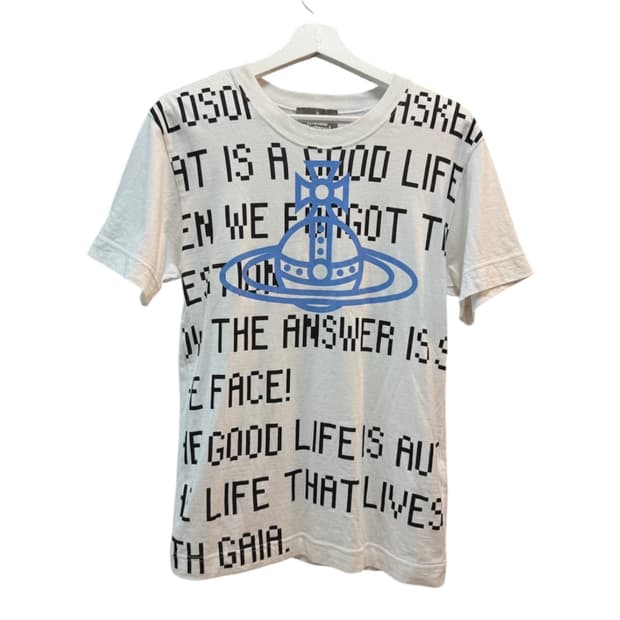 비비안웨스트우드 orb 레터링 티셔츠