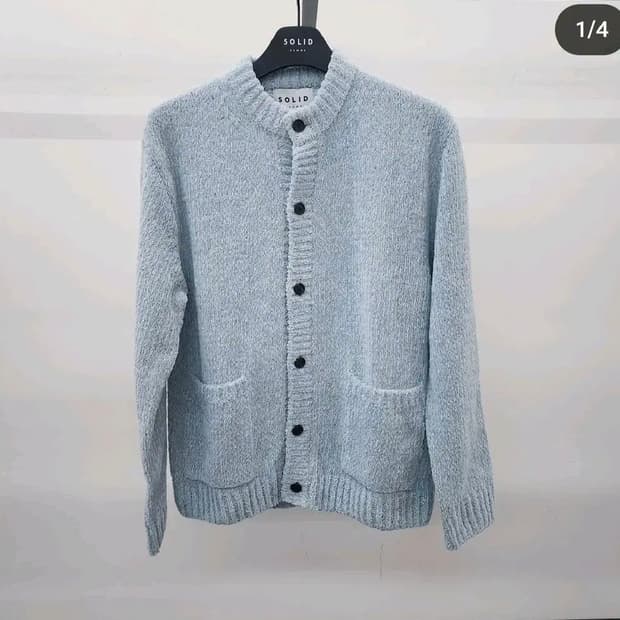 (완판제품)23fw 솔리드옴므 셔닐 가디건