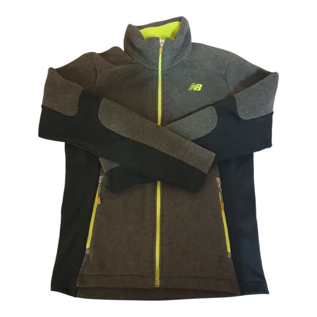 뉴발란스 배색 로고 플리스 집업 95