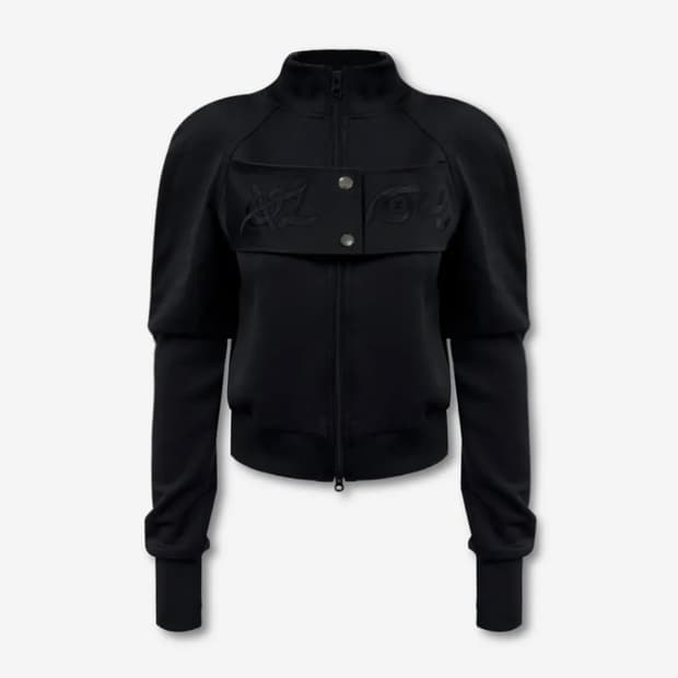 0104 FLAP EMBROIDERY JERSEY ZIP-UP