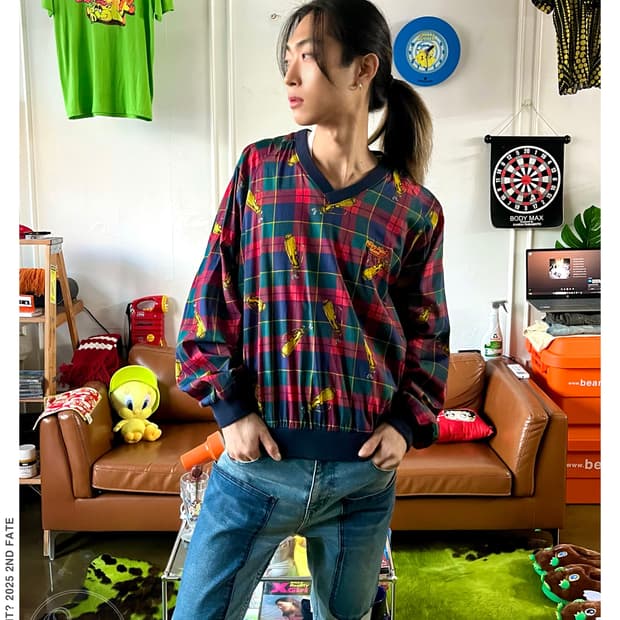 90s Thomas E. Wilson Retro Check Warm-up