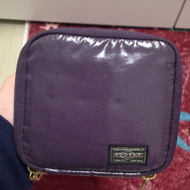 포터 퍼플 도트 지갑