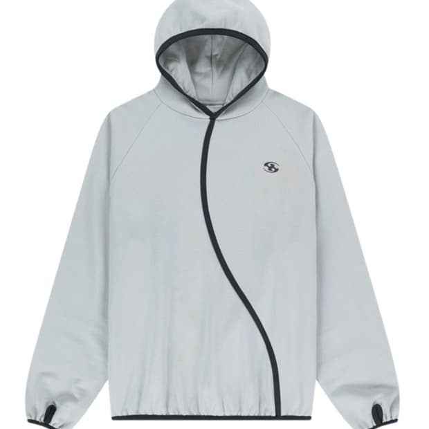 산산기어 테이프드 후디 라이트 그레이