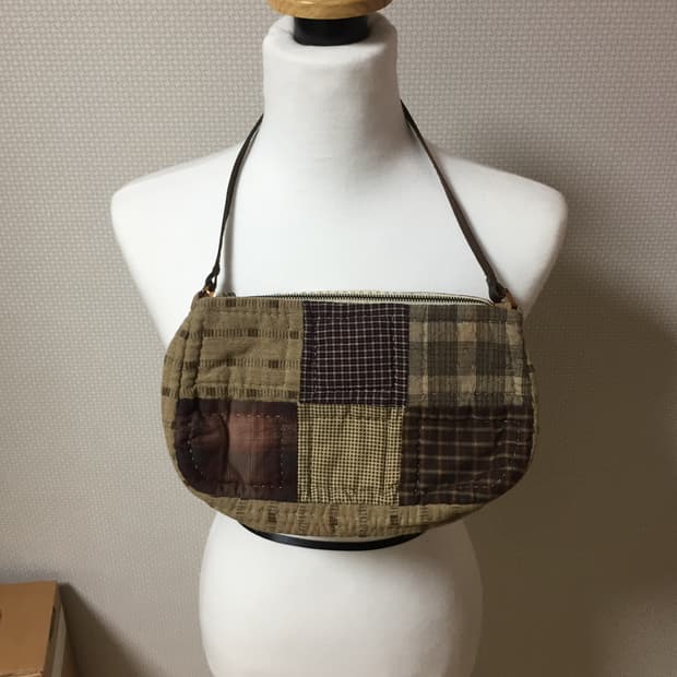 빈티지 모리걸 패치워크 숄더 백 