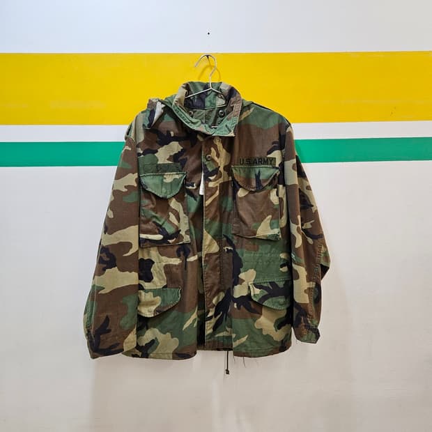 USA 미군 오리지널 M65 우드랜드 카모 필드자켓