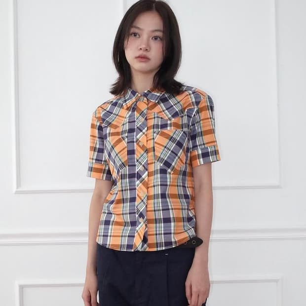헤레틱 WESTERN STRIPE SHORT SLEEVE SHIRT 