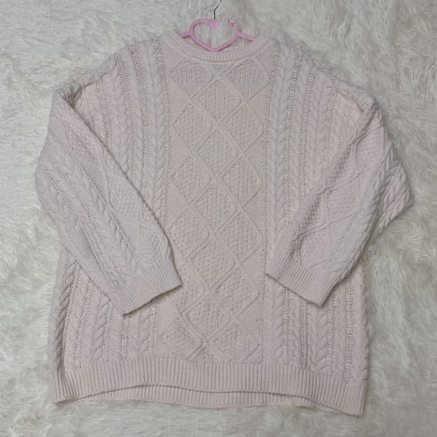 모리맛 짜임 롱니트