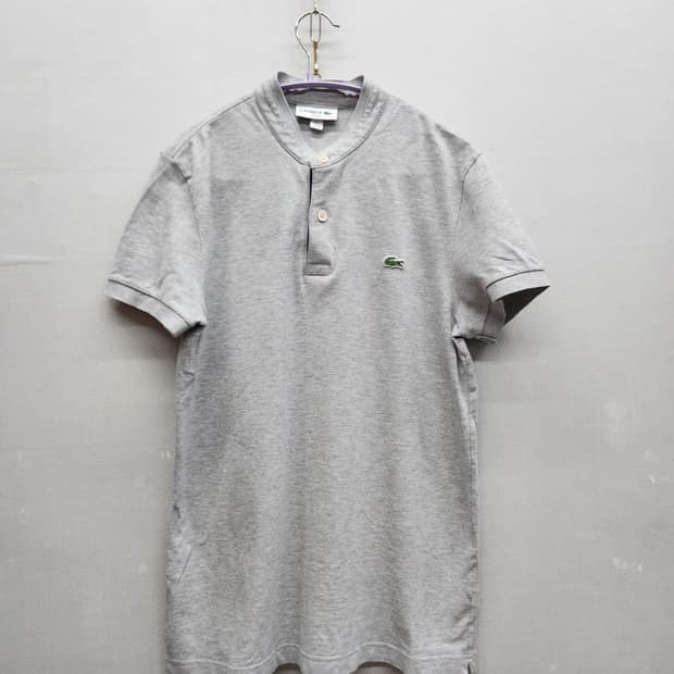 라코스테 로고 헨리넥 반팔 카라 S(S)