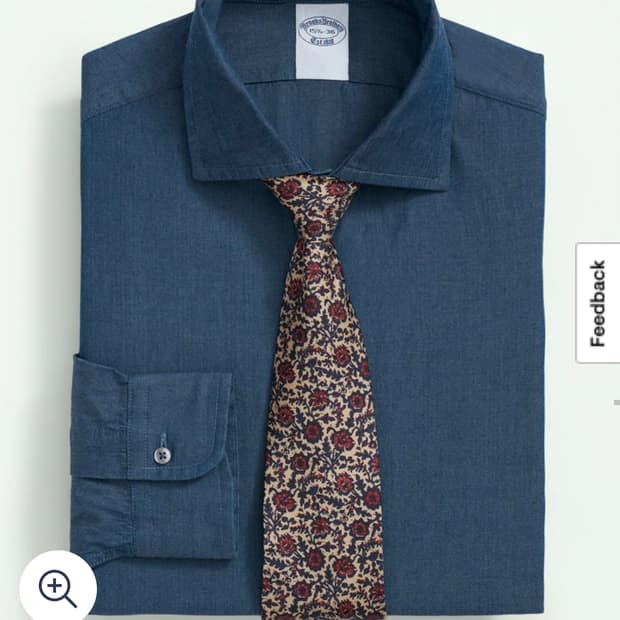 브룩스브라더스 샴브레이 코튼 셔츠 16-34