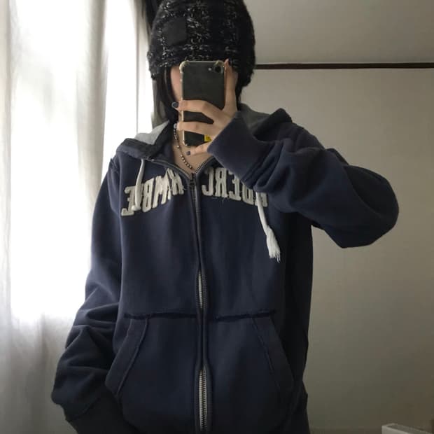 아베크롬비 네이비 후드집업