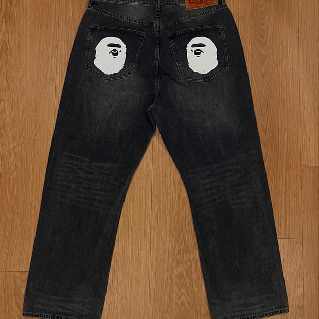 교신 o BAPE Ape Head Relaxed Fit Denim