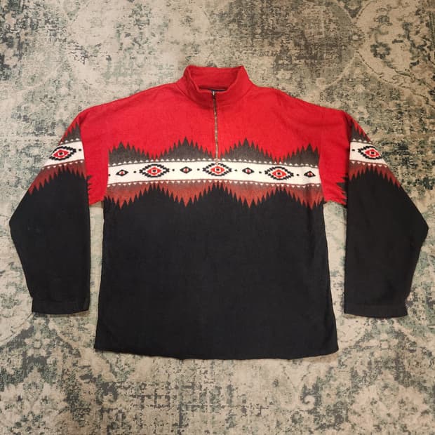 90s 랭글러 나바호 풀오버 플리스